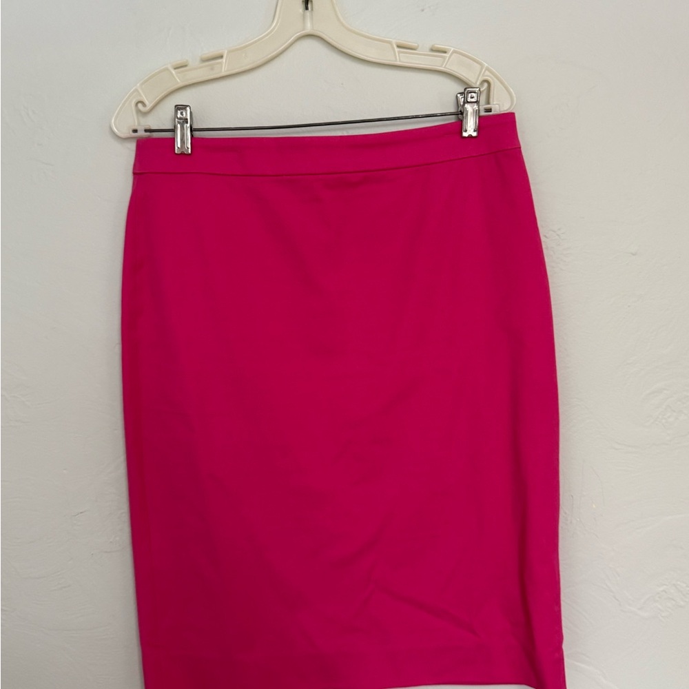 J. Crew Vibrant Pink Pencil Skirt